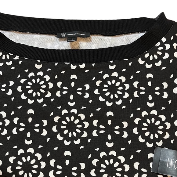 NWT INC INTERNATIONAL CONCEPTS ABSTRACT-PRINT SWEATER JIL FLOWER XS - Picture 5 of 5